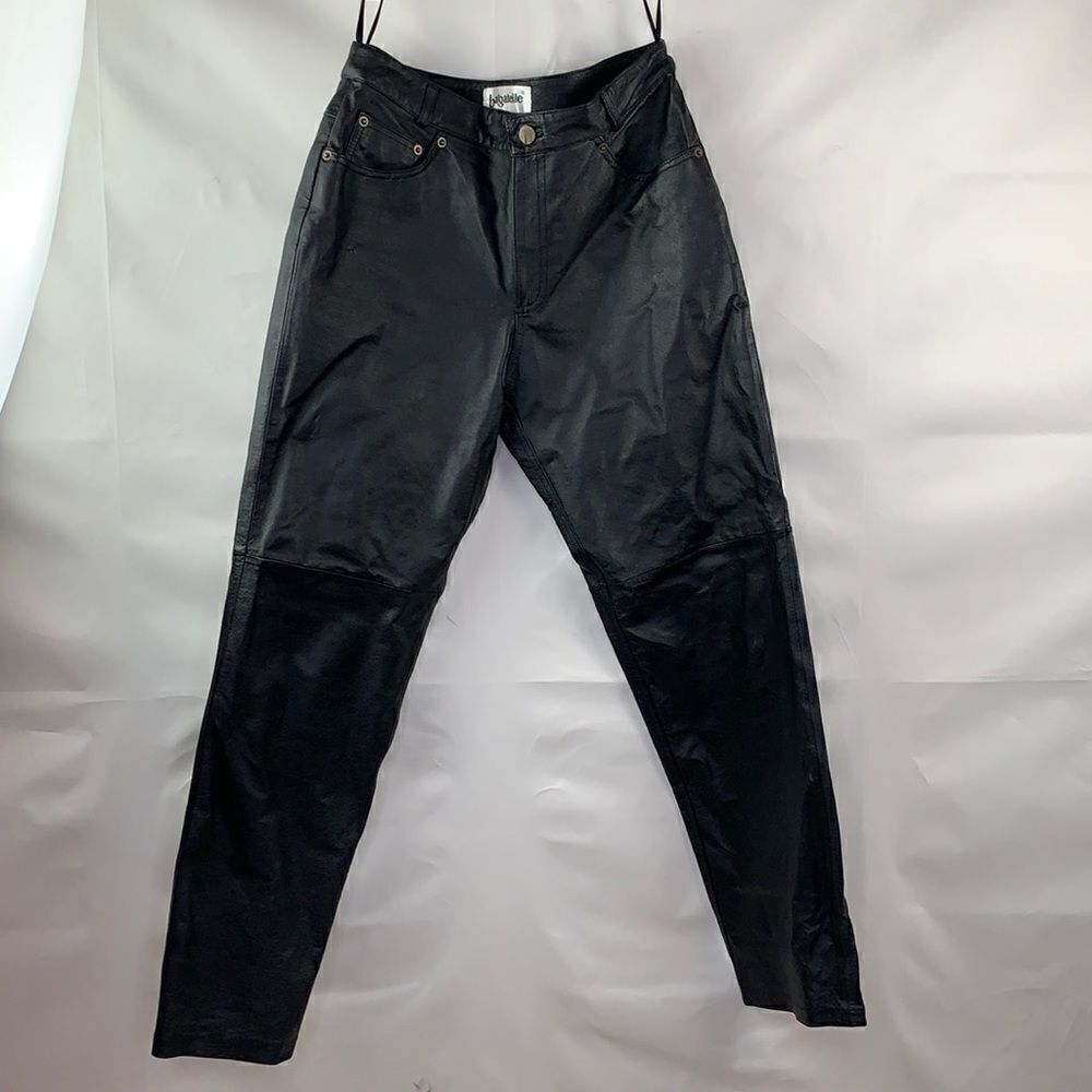 Bagatelle Black Leather fully lined Pants